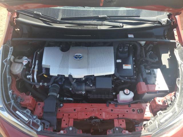 JTDL9MFU7M3029715 - 2021 TOYOTA PRIUS LE RED photo 11