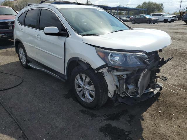 5J6RM4H78EL038595 - 2014 HONDA CR-V EXL WHITE photo 4