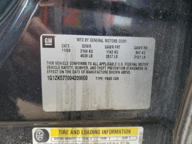 1G1ZK577094209660 - 2009 CHEVROLET MALIBU LTZ 黑色 照片 12