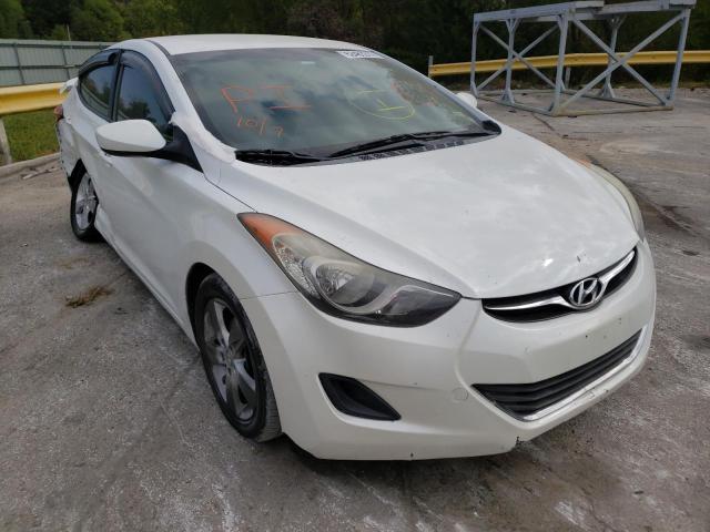 5NPDH4AE4DH372476 - 2013 HYUNDAI ELANTRA GLS WHITE photo 1