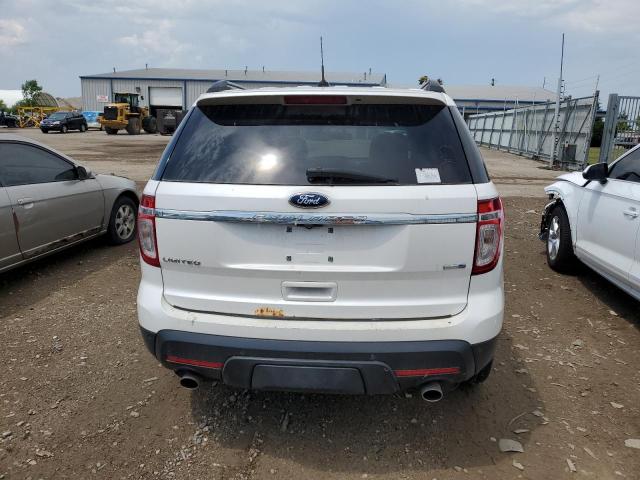 1FM5K8F80DGA31771 - 2013 FORD EXPLORER LIMITED თეთრი ფოტო 6