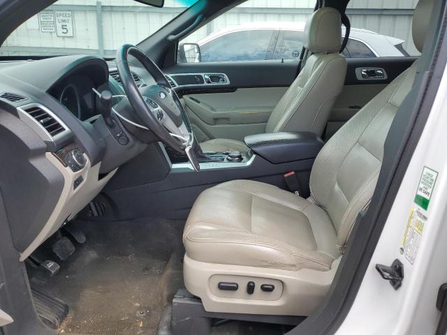 1FM5K8F80DGA31771 - 2013 FORD EXPLORER LIMITED თეთრი ფოტო 7