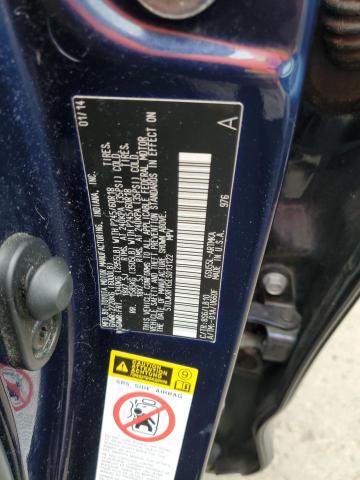 5TDJKRFH5ES013122 - 2014 TOYOTA HIGHLANDER XLE BLUE photo 13