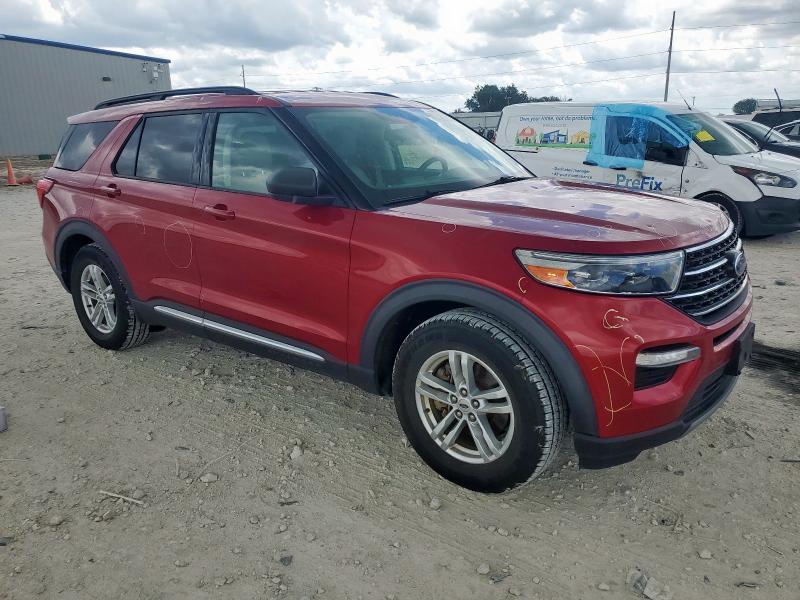 1FMSK7DH9LGA91904 - 2020 FORD EXPLORER XLT წითელი ფოტო 4