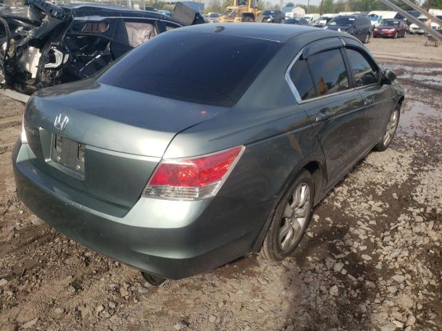 1HGCP26898A005321 - 2008 HONDA ACCORD EXL GREEN photo 4