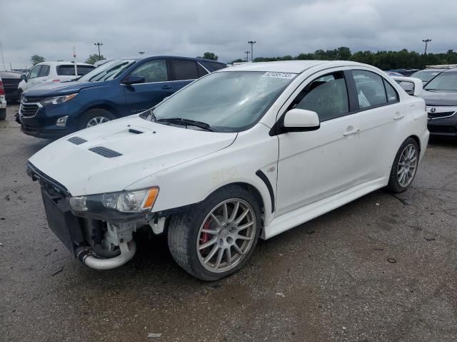 JA32W8FV8AU007926 - 2010 MITSUBISHI LANCER EVOLUTION GSR WHITE photo 1