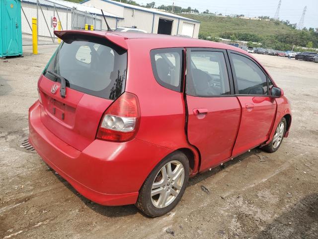 JHMGD386X8S012801 - 2008 HONDA FIT SPORT RED photo 3