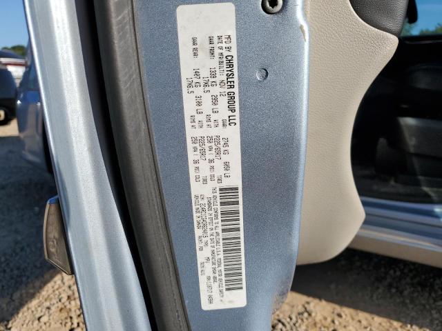 2C4RC1CG4DR624019 - 2013 CHRYSLER TOWN & COU TOURING L BLUE photo 12