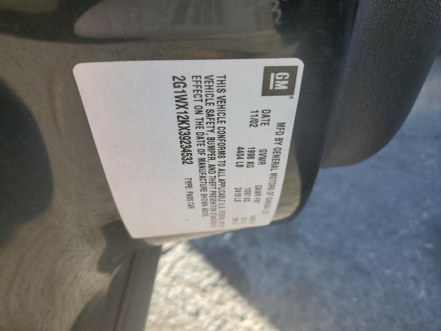 2G1WX12KX39234532 - 2003 CHEVROLET MONTE CARL SS 黑色 照片 10