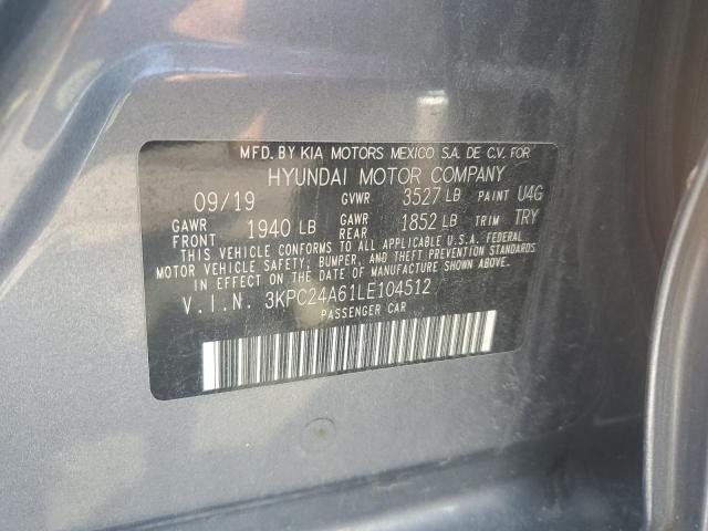 3KPC24A61LE104512 - 2020 HYUNDAI ACCENT SE 灰色 照片 12