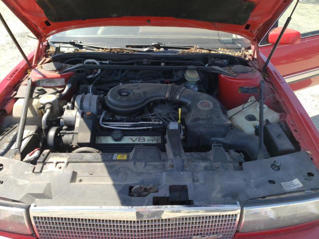 1G6EL13B2MU609284 - 1991 CADILLAC ELDORADO RED photo 11