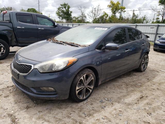 KNAFX4A85E5119459 - 2014 KIA FORTE EX BLUE photo 1