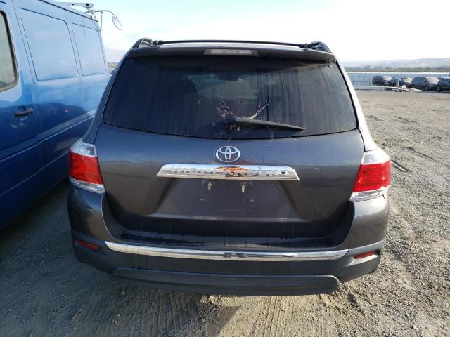 5TDZK3EH7DS111519 - 2013 TOYOTA HIGHLANDER BASE CHARCOAL photo 6