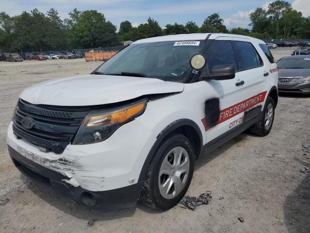 1FM5K8AR2EGB96285 - 2014 FORD EXPLORER POLICE INTERCEPTOR 白色 照片 1