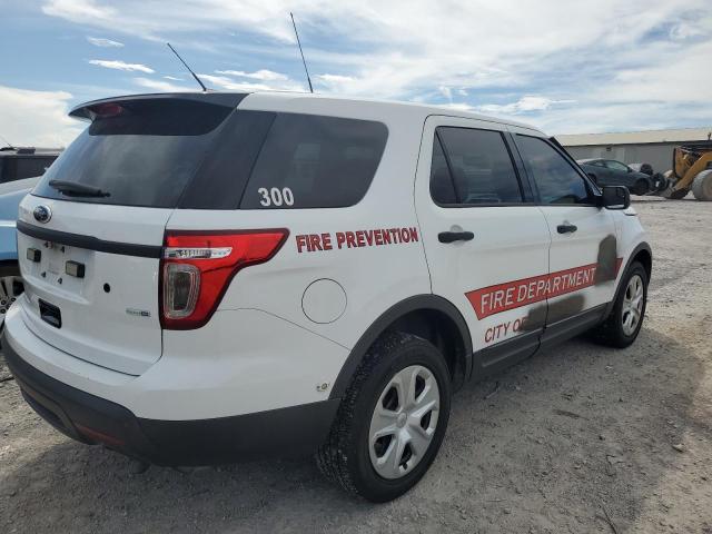 1FM5K8AR2EGB96285 - 2014 FORD EXPLORER POLICE INTERCEPTOR 白色 照片 3