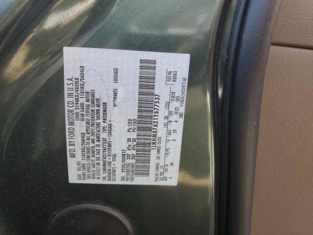 1LNHM87A21Y677537 - 2001 LINCOLN LS 绿色 照片 13