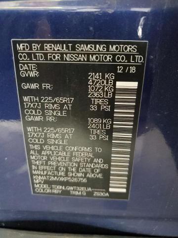 KNMAT2MVXKP526756 - 2019 NISSAN ROGUE S BLUE photo 13