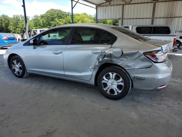 19XFB4F22DE002432 - 2013 HONDA CIVIC HYBRID SILVER photo 2