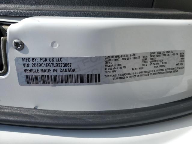 2C4RC1EG7LR273067 - 2020 CHRYSLER PACIFICA TOURING L PLUS WHITE photo 14