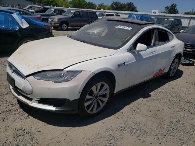 5YJSA1S18EFP52197 - 2014 TESLA MODEL S Սպիտակ լուսանկար 1