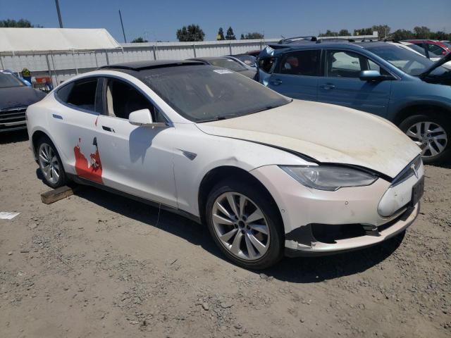 5YJSA1S18EFP52197 - 2014 TESLA MODEL S Սպիտակ լուսանկար 4