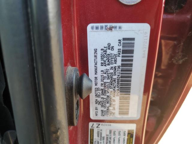 5Y2SL65888Z411736 - 2008 PONTIAC VIBE RED photo 13