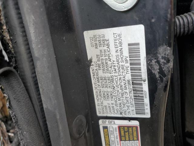 5J8TC2H71NL013896 - 2022 ACURA RDX ADVANCE BLACK photo 13