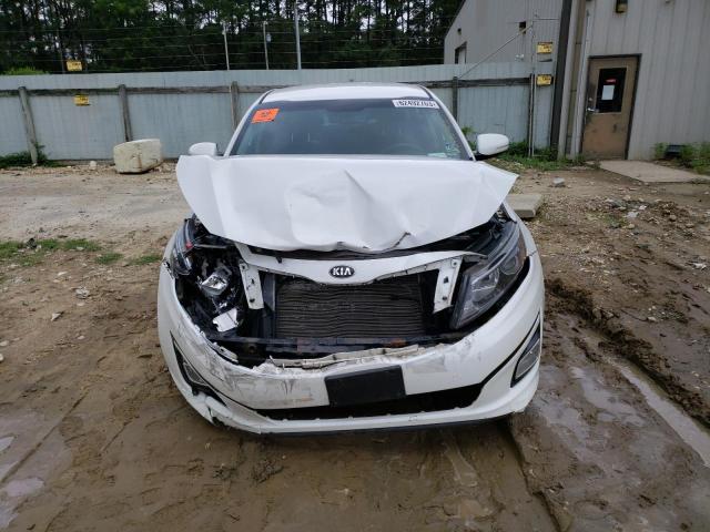 KNAGM4A79F5646961 - 2015 KIA OPTIMA LX WHITE photo 5