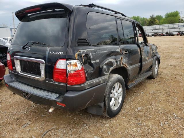 JTJHT00W843540714 - 2004 LEXUS LX 470 BLACK photo 4