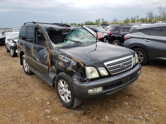 JTJHT00W843540714 - 2004 LEXUS LX 470 BLACK photo 9