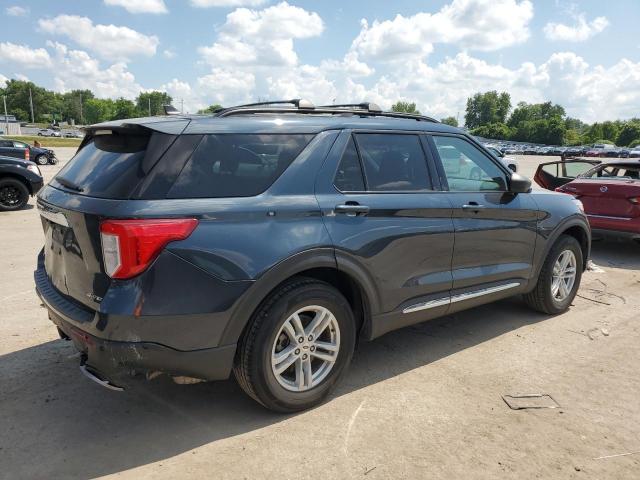 1FMSK8DH6NGA11595 - 2022 FORD EXPLORER XLT BLUE photo 3