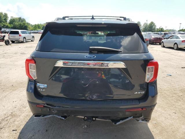 1FMSK8DH6NGA11595 - 2022 FORD EXPLORER XLT BLUE photo 6