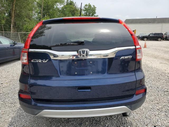 2HKRM4H55FH664955 - 2015 HONDA CR-V EX BLUE photo 6