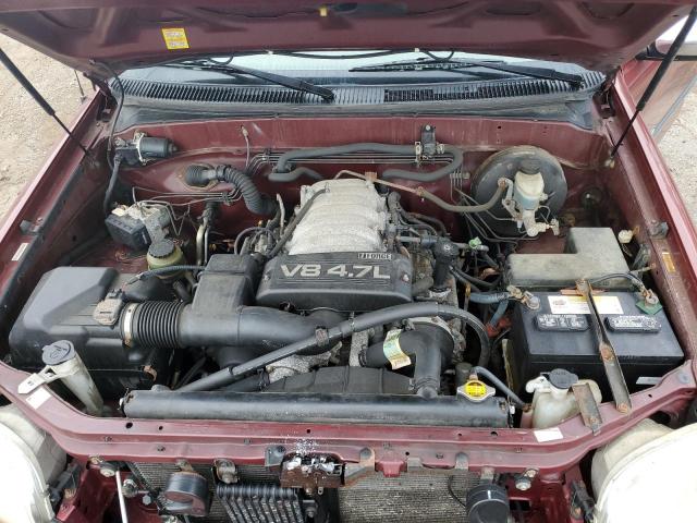 5TBRT34134S456217 - 2004 TOYOTA TUNDRA ACCESS CAB SR5 MAROON photo 7