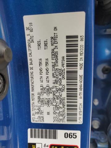 3TMAZ5CNXJM059781 - 2018 TOYOTA TACOMA DOUBLE CAB BLUE photo 13