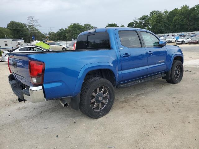 3TMAZ5CNXJM059781 - 2018 TOYOTA TACOMA DOUBLE CAB BLUE photo 3