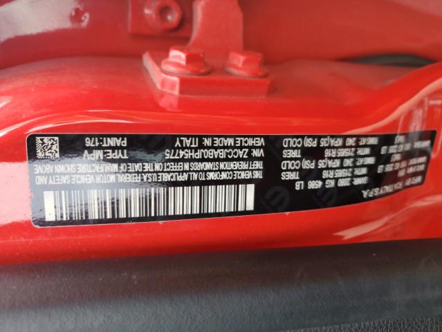 ZACCJBAB0JPH54775 - 2018 JEEP RENEGADE SPORT Қызыл фото 12