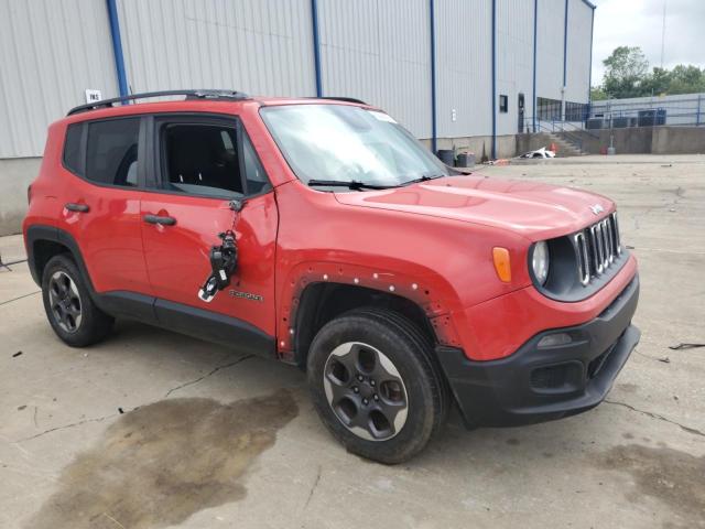 ZACCJBAB0JPH54775 - 2018 JEEP RENEGADE SPORT Қызыл фото 4
