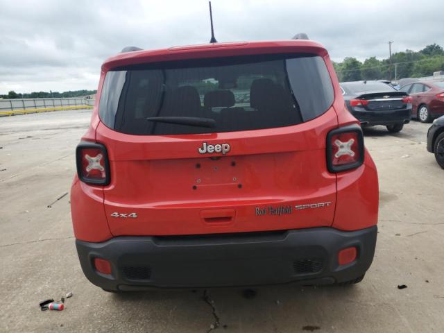 ZACCJBAB0JPH54775 - 2018 JEEP RENEGADE SPORT Қызыл фото 6