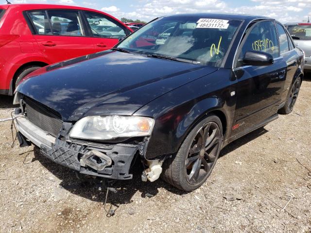 WAUEH98E87A197763 - 2007 AUDI A4 S-LINE 3.2 QUATTRO BLACK photo 2