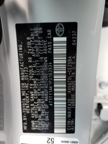 4T1T11AK1PU163934 - 2023 TOYOTA CAMRY SE NIGHT SHADE WHITE photo 12