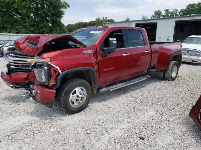 1GC4YVEY8NF302257 - 2022 CHEVROLET SILVERADO K3500 HIGH COUNTRY RED photo 1