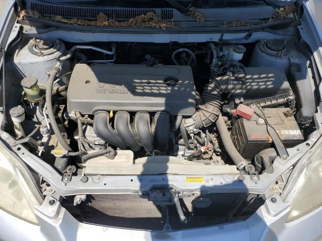 2T1KR32E65C427382 - 2005 TOYOTA COROLLA MA XR SILVER photo 11