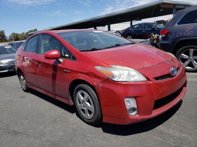 JTDKN3DUXB5348001 - 2011 TOYOTA PRIUS RED photo 4