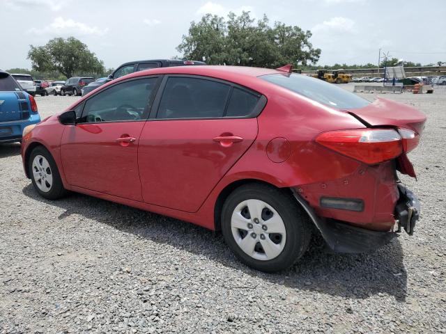 KNAFK4A65G5595386 - 2016 KIA FORTE LX RED photo 2