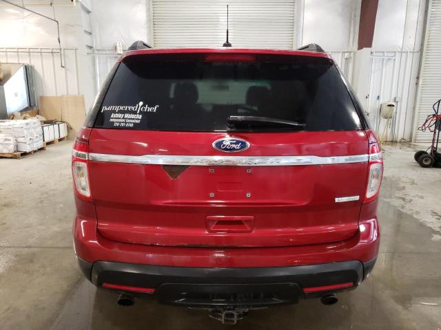 1FM5K7B92DGA12213 - 2013 FORD EXPLORER RED photo 6