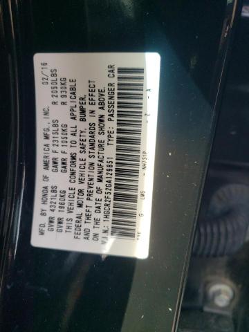 1HGCR2F52GA129851 - 2016 HONDA ACCORD SPORT BLACK photo 12