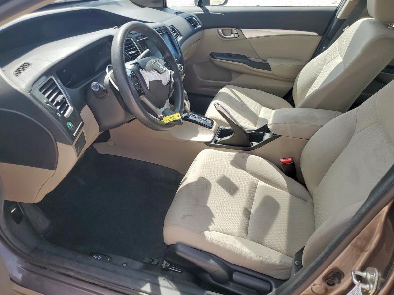 19XFB2F81EE001394 - 2014 HONDA CIVIC EX TAN photo 7