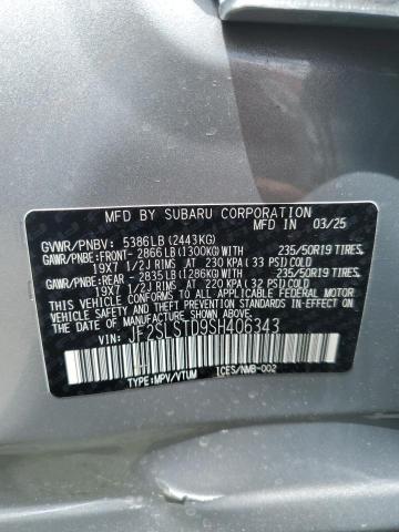 JF2SLSTD9SH406343 - 2025 SUBARU FORESTER TOURING SILVER photo 13