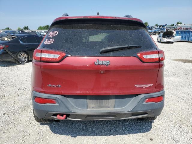 1C4PJMBB6HW528524 - 2017 JEEP CHEROKEE TRAILHAWK RED photo 6